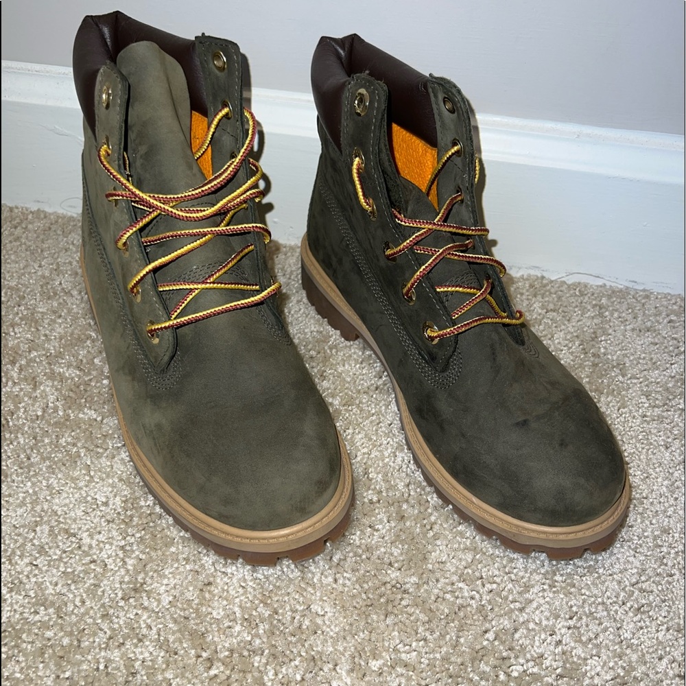 Olive Green Timberland boots